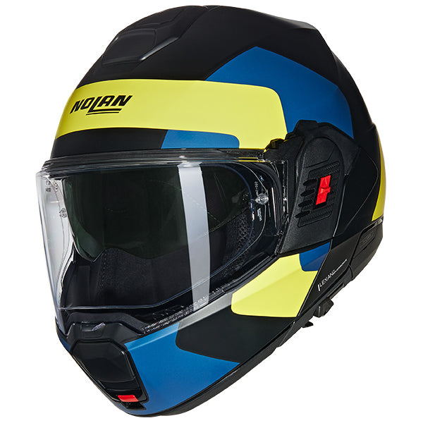 Nolan N120-1 Omocromo 346 Helmet - Black / Blue / Yellow