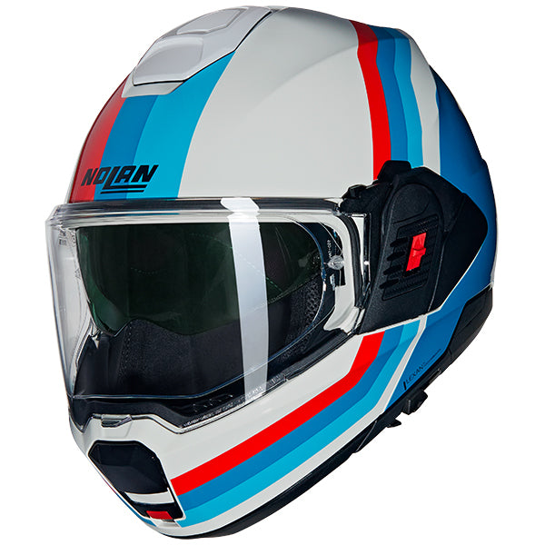 Nolan N120-1 Lineo 347 Helmet - White / Blue / Red