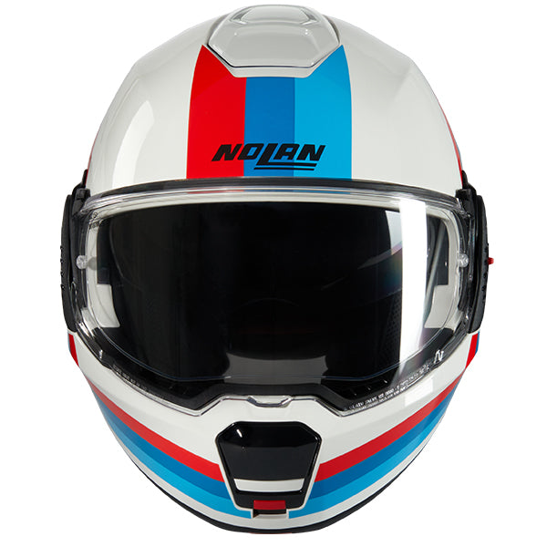 Nolan N120-1 Lineo 347 Helmet - White / Blue / Red