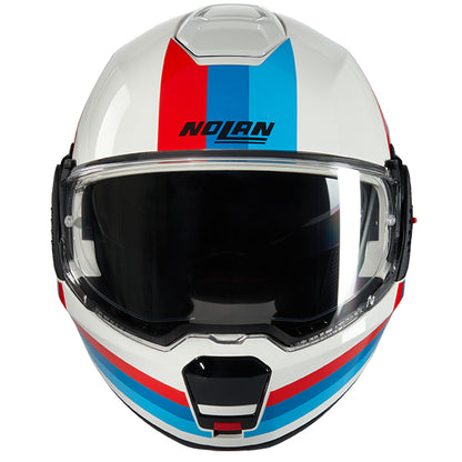 Nolan N120-1 Lineo 347 Helmet - White / Blue / Red