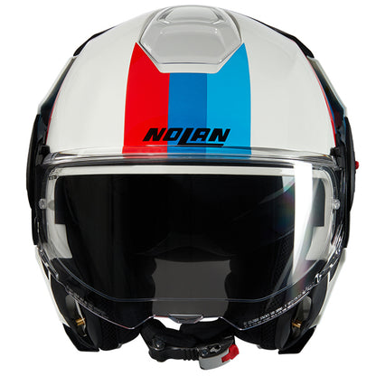 Nolan N120-1 Lineo 347 Helmet - White / Blue / Red
