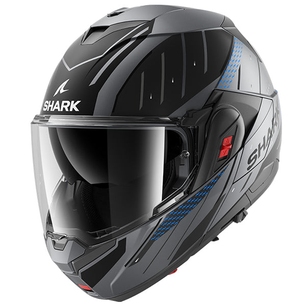 Shark OXO Rydger Helmet Mat ABK - Matt Anthracite / Blue / Black