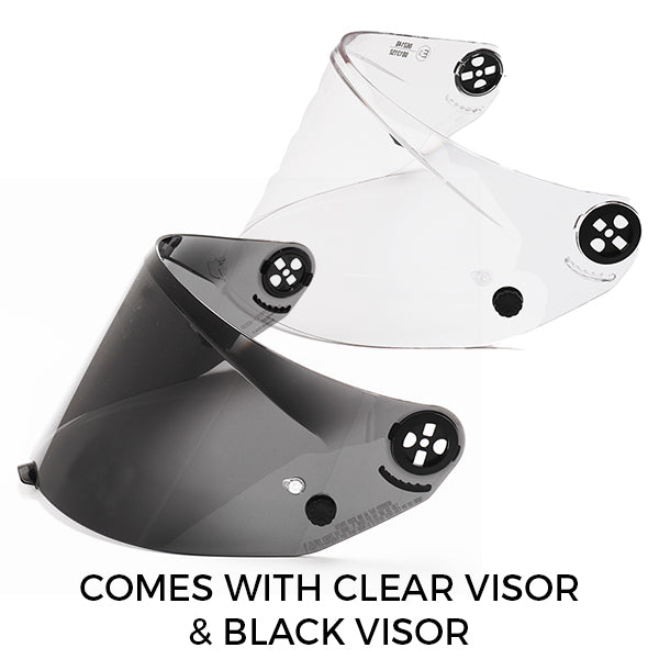 Nolan X-804 RS Blocco 370 Helmet - Carbon / Green / Ivory