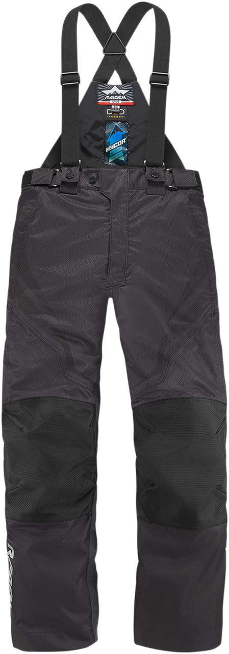 Icon Raiden DKR Waterproof Textile Motorcycle Trousers - Black