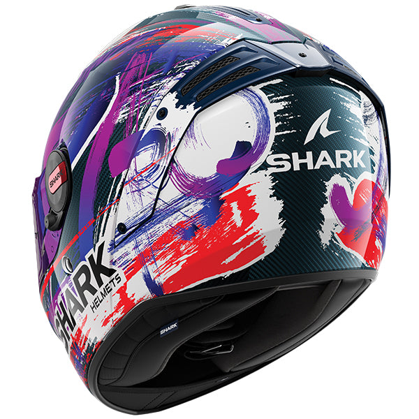 Shark Spartan RS Carbon Zarco Signature Helmet DWV - Carbon / White / Violet