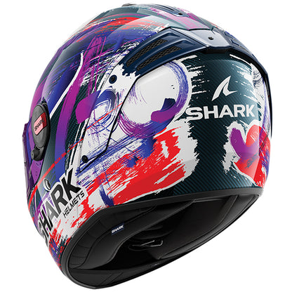 Shark Spartan RS Carbon Zarco Signature Helmet DWV - Carbon / White / Violet