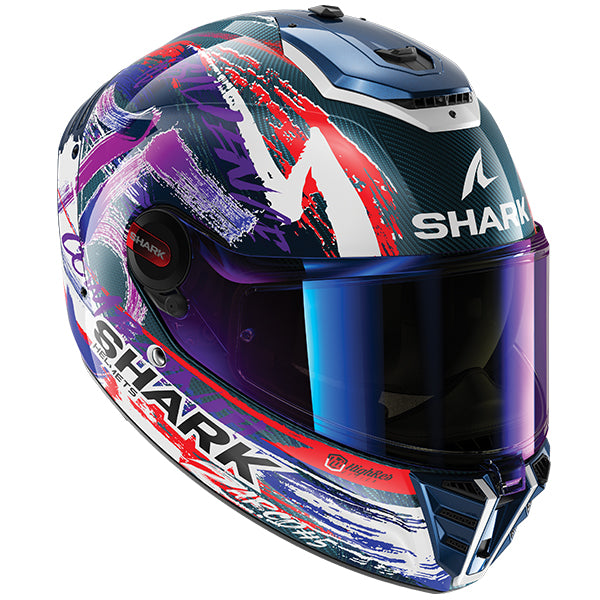 Shark Spartan RS Carbon Zarco Signature Helmet DWV - Carbon / White / Violet