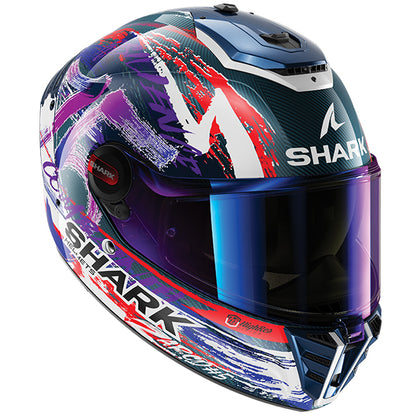 Shark Spartan RS Carbon Zarco Signature Helmet DWV - Carbon / White / Violet