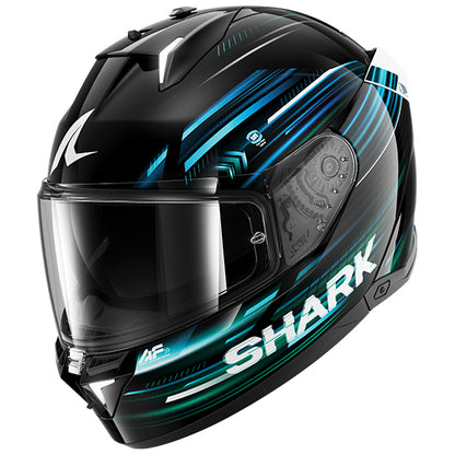 Shark Skwal I3 Light-Blur Helmet KBG - Black / Blue / Green