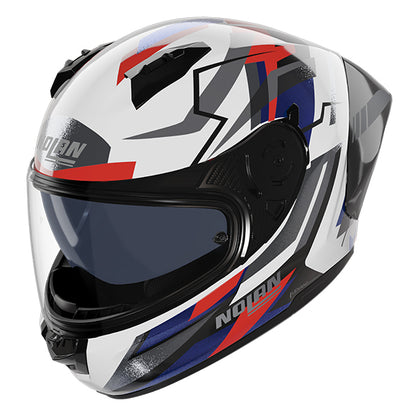 Nolan N60-6 Sport Corsa 355 Helmet - White / Blue / Red