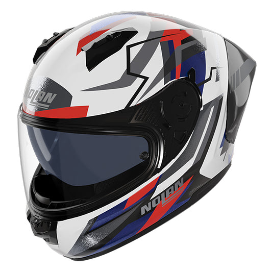 Nolan N60-6 Sport Corsa 355 Helmet - White / Blue / Red