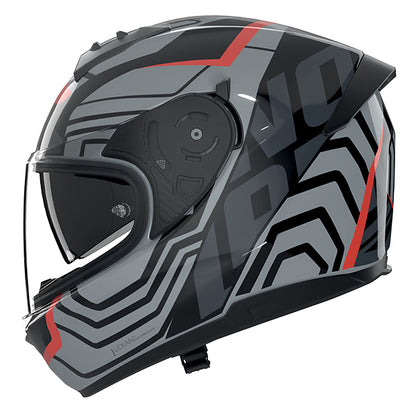 Nolan N60-6 Eclettic 351 Helmet - Black / Grey / Red