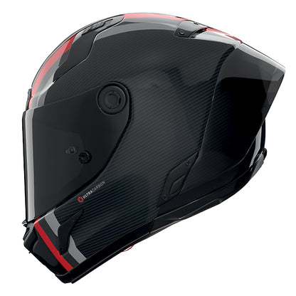 Nolan X-804 RS Gemini 364 Helmet - Carbon / Black / Red
