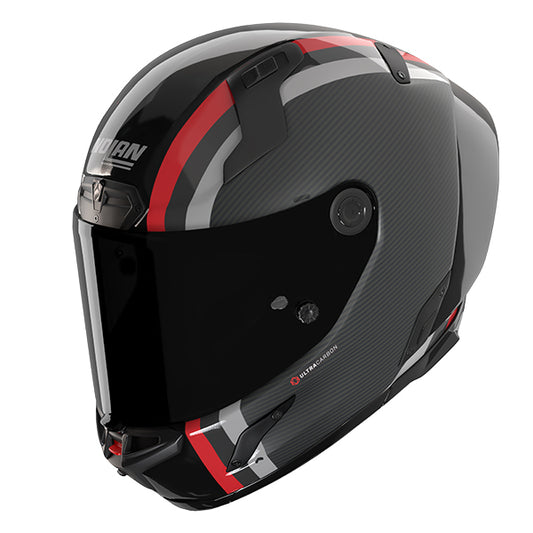 Nolan X-804 RS Gemini 364 Helmet - Carbon / Black / Red