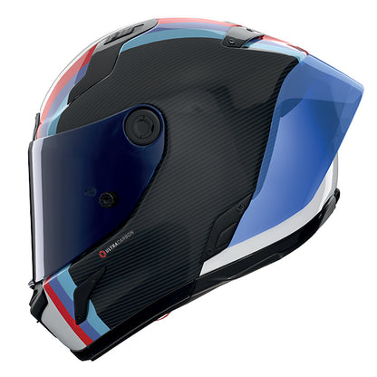 Nolan X-804 RS Gemini 365 Helmet - Carbon / Blue / Red