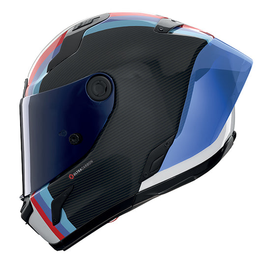 Nolan X-804 RS Gemini 365 Helmet - Carbon / Blue / Red
