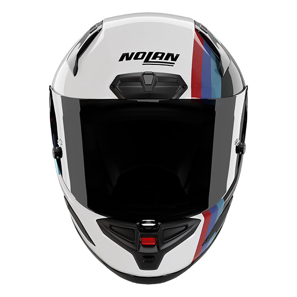 Nolan X-804 RS Gemini 365 Helmet - Carbon / Blue / Red