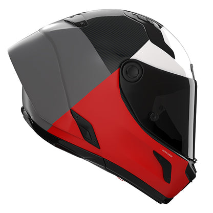 Nolan X-804 RS Blocco 369 Helmet - Carbon / Grey / Red