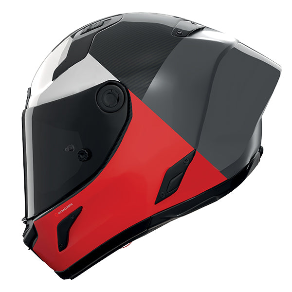 Nolan X-804 RS Blocco 369 Helmet - Carbon / Grey / Red