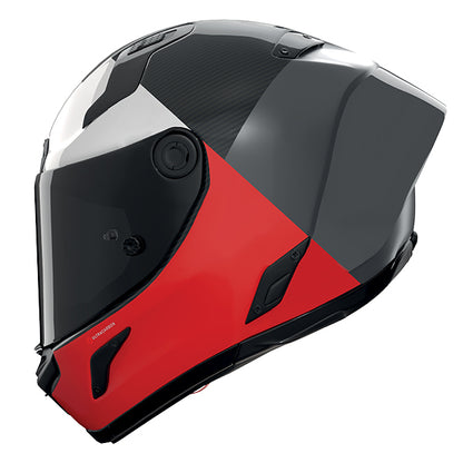 Nolan X-804 RS Blocco 369 Helmet - Carbon / Grey / Red