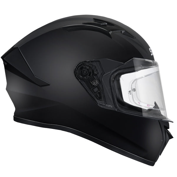 SMK Stellar Unicolour Helmet GL200 - Black