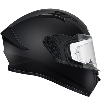 SMK Stellar Unicolour Helmet GL200 - Black