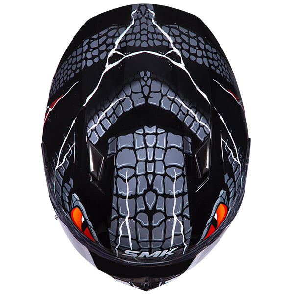 SMK Stellar Taotei Helmet GL263 - Black / Red