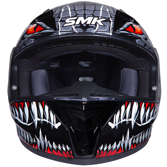 SMK Stellar Taotei Helmet GL263 - Black / Red