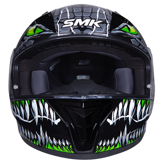 SMK Stellar Taotei Helmet GL268 - Black / Green