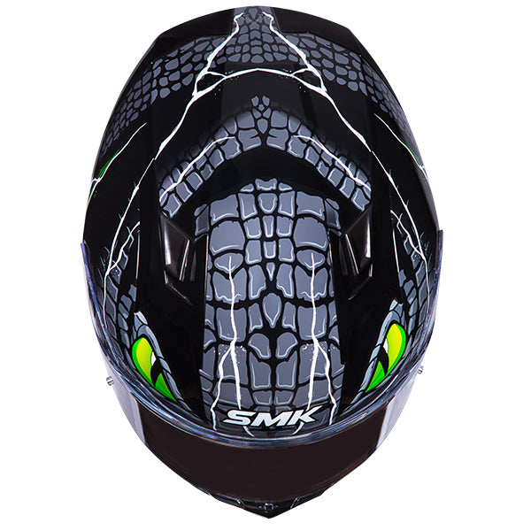 SMK Stellar Taotei Helmet GL268 - Black / Green