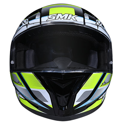 SMK Stellar Sport Uno Helmet GL214 - White / Yellow