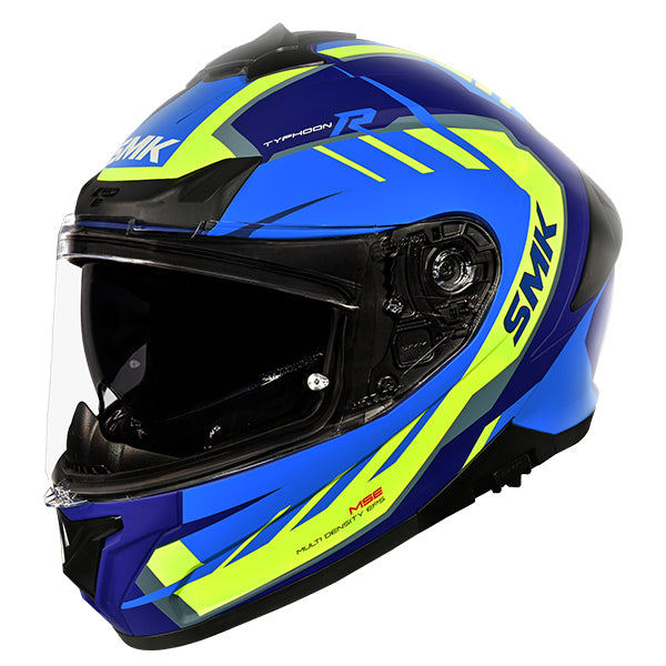 SMK Typhoon Aerot Helmet GL545 - Blue / Yellow
