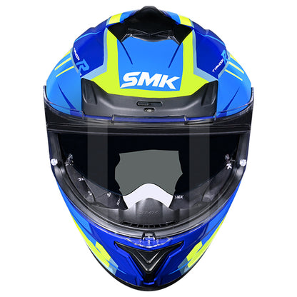 SMK Typhoon Aerot Helmet GL545 - Blue / Yellow