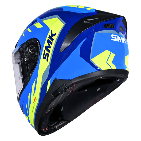 SMK Typhoon Aerot Helmet GL545 - Blue / Yellow