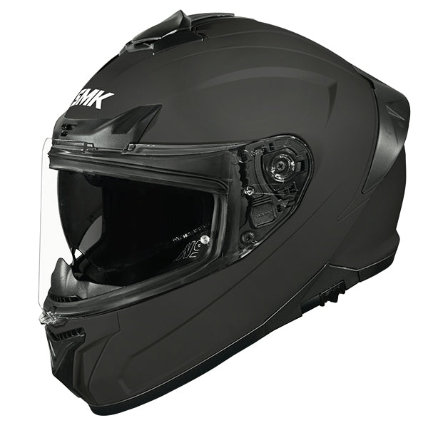 SMK Typhoon Unicolour Helmet MA200 - Matt Black
