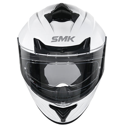 SMK Typhoon Unicolour Helmet GL100 - White