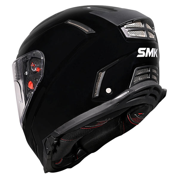 SMK Agnar Unicolour Helmet GL200 - Black