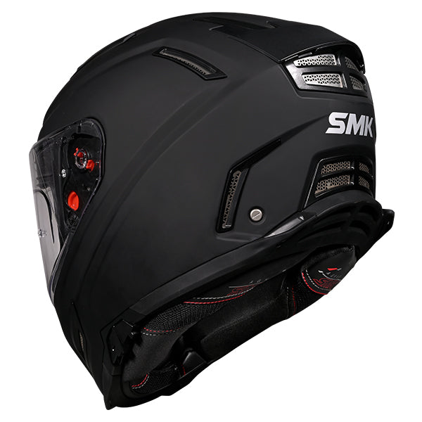SMK Agnar Unicolour Helmet MA200 - Matt Black