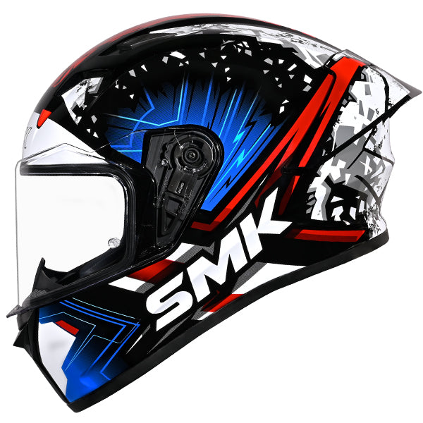 SMK Stellar Sport Flare Helmet GL215 - Black / Blue / Red