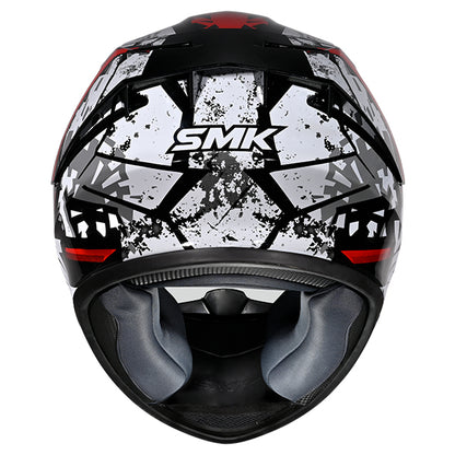 SMK Stellar Sport Flare Helmet GL215 - Black / Blue / Red