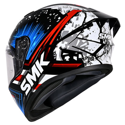 SMK Stellar Sport Flare Helmet GL215 - Black / Blue / Red