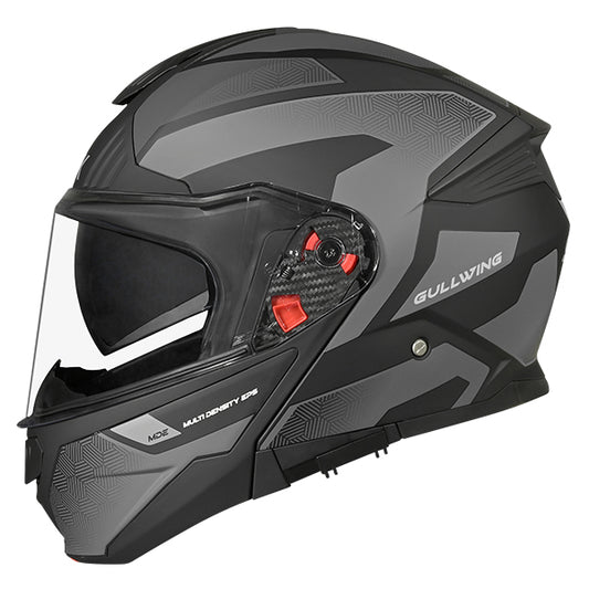 SMK Gullwing V2 Sonic Helmet MA266 - Matt Black / Grey