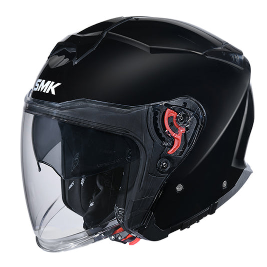 SMK GTJ Unicolour Helmet GL200 - Black