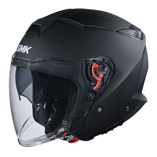 SMK GTJ Unicolour Helmet MA200 - Matt Black