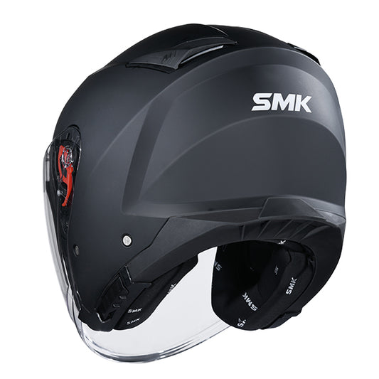 SMK GTJ Unicolour Helmet MA200 - Matt Black