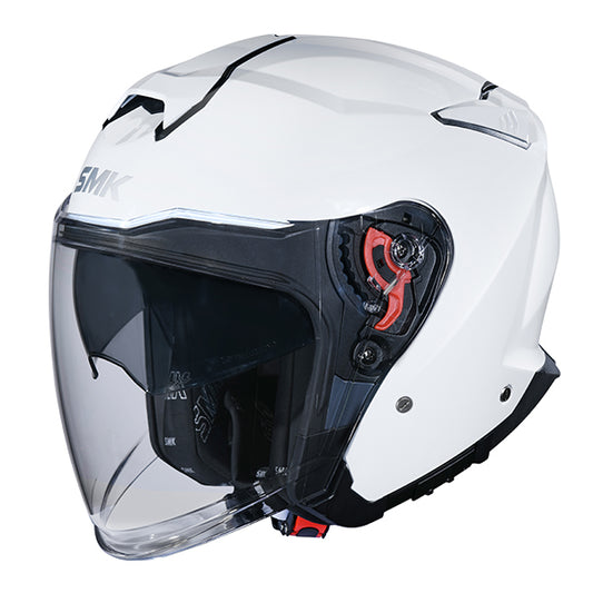 SMK GTJ Unicolour Helmet GL100 - White