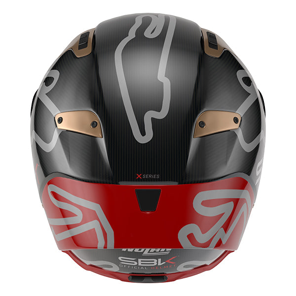 Nolan X-804 RS SBK 360 Helmet - Carbon / Red