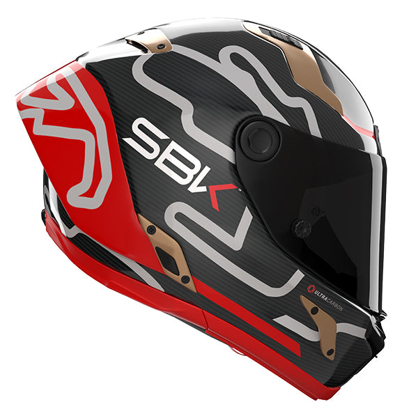 Nolan X-804 RS SBK 360 Helmet - Carbon / Red