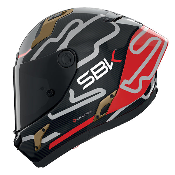 Nolan X-804 RS SBK 360 Helmet - Carbon / Red
