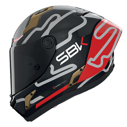 Nolan X-804 RS SBK 360 Helmet - Carbon / Red